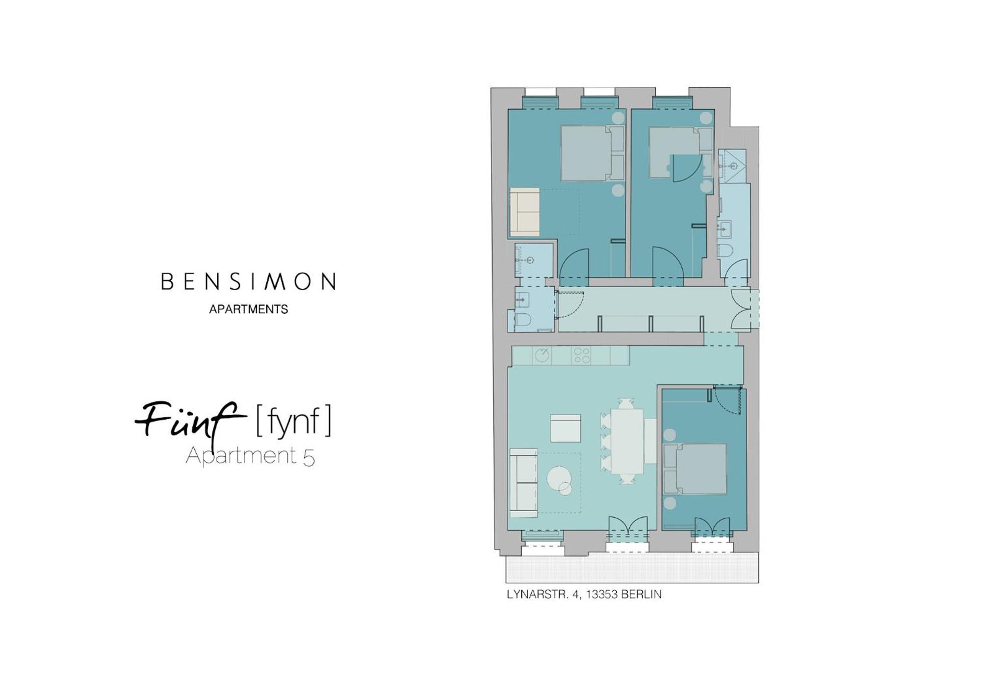 ברלין Bensimon Apartments Mitte/Wedding חדר תמונה
